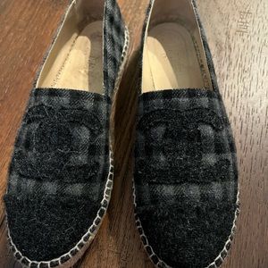 Chanel espadrilles size 41 mint mint grey tweed